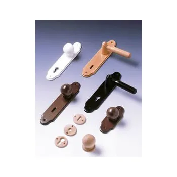 Dveřní kování ASON-VALA Klika dveřní Šárka. rozteč 90, klika+klika - klíč, ČER