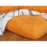 Oranžové froté prostěradlo 180x200 cm