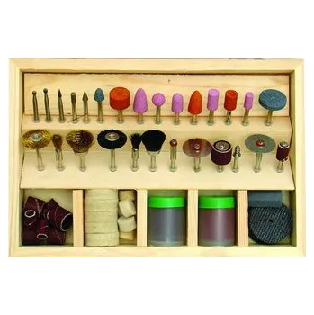 Nástavce na přímou brusku - sada 100 ks, Dřevo