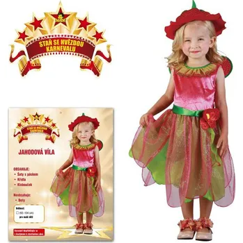 Karnevalový kostým KOSTÝM - JAHODOVÁ VÍLA 3-4