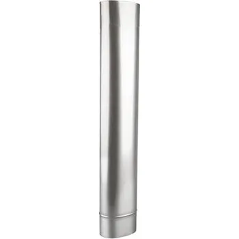 Kouřovod Komínová oválná roura 0,5m - rozměr 120x180mm (= ø 150mm), tl. mat. 0,8mm