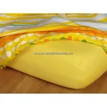 Žluté jersey prostěradlo 180x200 cm