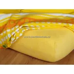 Žluté froté prostěradlo 180x200 cm