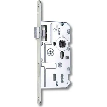 HOBES Zámek K220C, PRAVÝ, klíč, bílý zinek - čelo 18mm