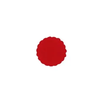 Jednorázové nádobí Rozetky papírové 9cm červené (cena za 500ks) - 36.0033