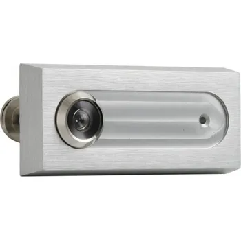 Dveřní kukátko Kukátko jmenovka ATLAS F1 - STŘÍBRNÝ ELOX