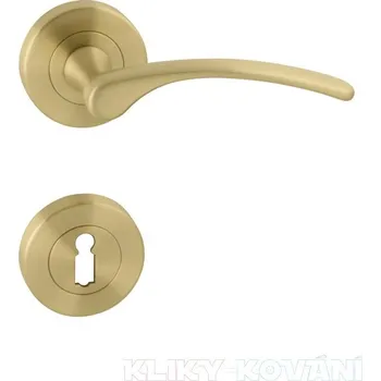 Dveřní kování Kování Laura, rozetové na vložku, klika + koule/ levá, matná mos