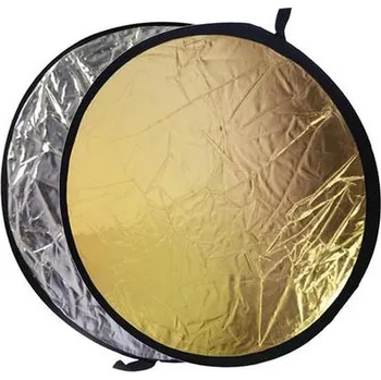 Fotoateliérová technika Odrazová deska, odrazná deska FOTGA 80cm 2v1 zlatá / stříbrná (Kompaktní odrazná deska)