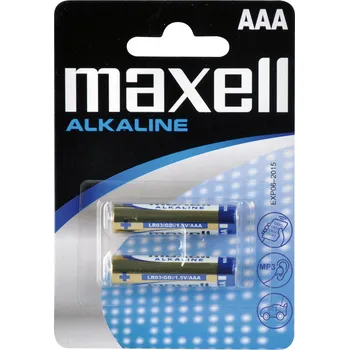 Alkalické baterie MAXELL 2x AAA (LR03 2BP ALK 2x AAA (R03) MAXELL)