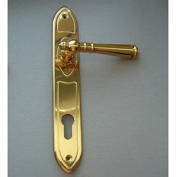 Dveřní kování BERNAT Kování TRADITION, kliky se štítem, 72 rozteč, na vložku,