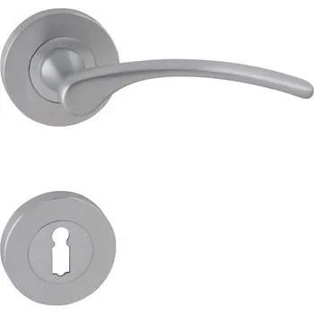 Dveřní kování COBRA Kování Laura, rozetové na WC, klika + klika, matný chrom O