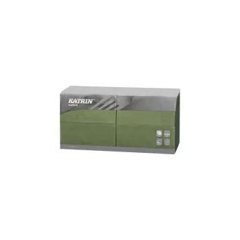 Papírové ubrousky Lunch 3-vrstvý, skládání 1/8 - 114782 - Zelená