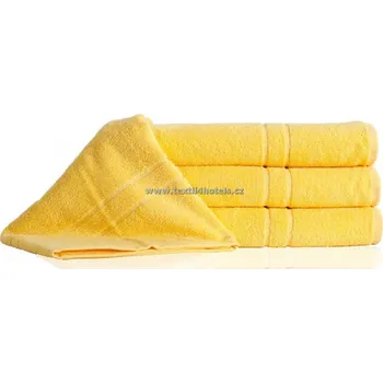 Koupelnová předložka Kvalitní froté ručníček žlutá