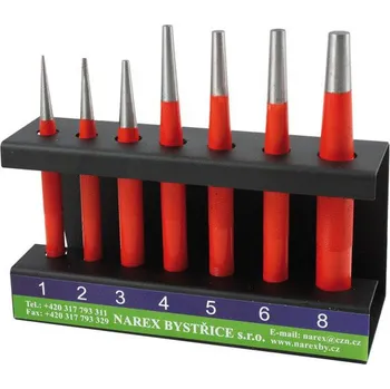 Sada nářadí Narex 7 dílná Sada průbojníků ve stojánku - Průbojník 8545 00