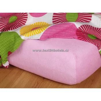 Prostěradlo Starorůžové froté prostěradlo 60x120 cm