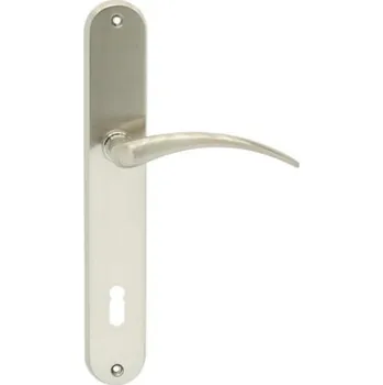 Dveřní kování Kování Milena, štítové na klíč, 72,90 rozteč, klika + klika, mat