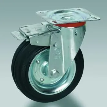 Příslušenství k zahradní technice TOKOZ Kolečko otočné s brzdou, Ø 200 mm - nosnost 230 kg