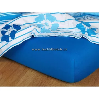 Prostěradlo Modré jersey prostěradlo 60x120 cm