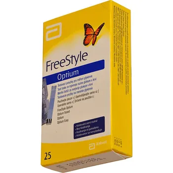 Diagnostický test TESTOVACÍ PROUŽKY OPTIUM - 25 proužků