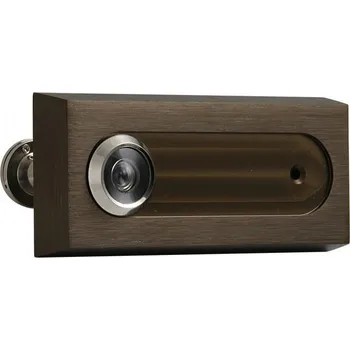 Dveřní kukátko Kukátko ATLAS se jmenovkou F4 - BRONZOVÝ ELOX