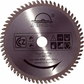Pilový kotouč SEMBO pilový kotouč 160 mm, 18 zubů