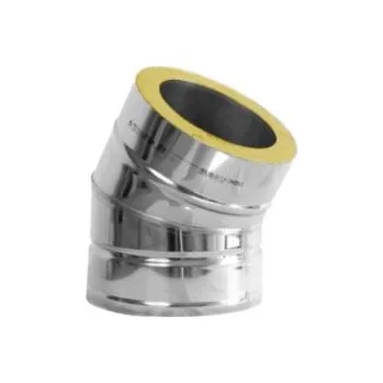 Kouřovod Komínové koleno 30°, ø 130mm, IZOL turbo