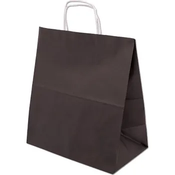 Barevná papírová taška 305x170x340mm - černá - 13.0111