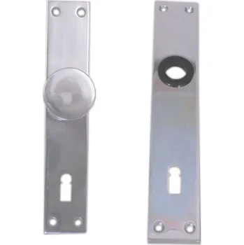 Dveřní kování KOMAS štít dveřní s knoflíkem K 757 na vložku 72 - bez kliky