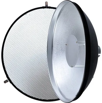 Difuzér pro blesk Bílý Beauty dish s voštinou a difuzérem 55cm pro systémový blesk
