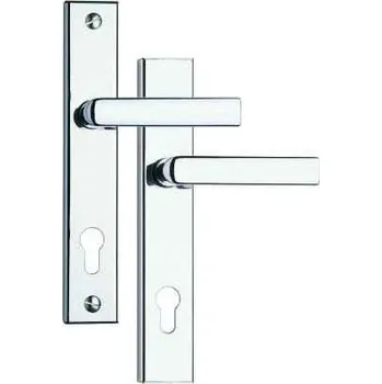 Dveřní kování Bezpečnostní kování 807/72 antická bílá, klika-klika Rostex