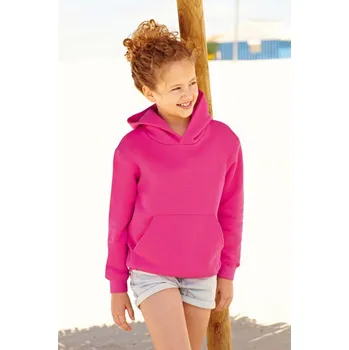 Dívčí mikina Dětská mikina klokanka FRUIT F421NK (značka Fruit of the Loom)