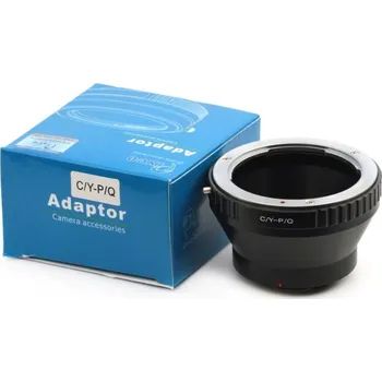 Adaptér / redukce z Contax CY na Pentax Q (Umožní nasadit objektivy s bajonetem Contax CY na fotoaparáty Pentax Q)