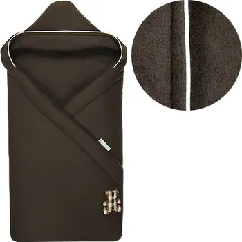 Zavinovačka Babyrenka Zavinovačka s kapucí Fleece hnědá