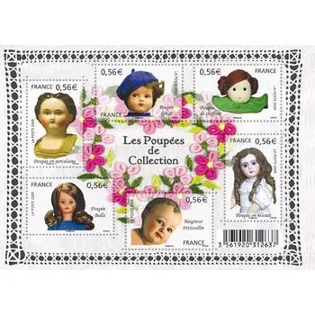 Poštovní známka Post France (2009) MiNr. 4757-4762 ** BL. 111 - Francie - Kolekce panenek