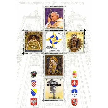 Poštovní známka (2004) MiNr. 2476 - 2481 ** - Rakousko - BLOCK 24 - Roky středoevropských katolíků, Mariazell