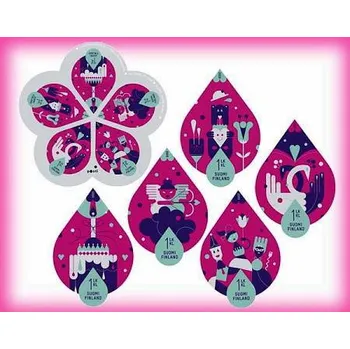 Poštovní známka Posti Finland (2009) č. 1952-1956 ** - Finsko - BLOCK 54 - Kapky štěstí