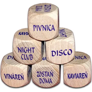 Hrací kostka Dřevěná kostka - kam vyrazit SK