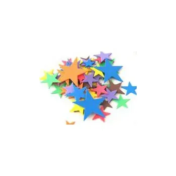 Textilní guma výseky, hvězdy 200ks/bal., pěnová guma