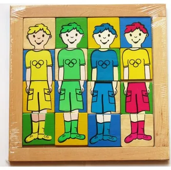 Dřevěná hračka AVE Dřevěná skládačka - KLUCI