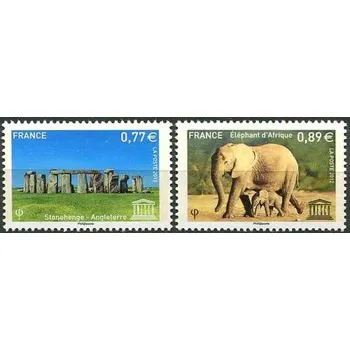 Poštovní známka Post France (2012) č. 69 - 70 ** - UNESCO