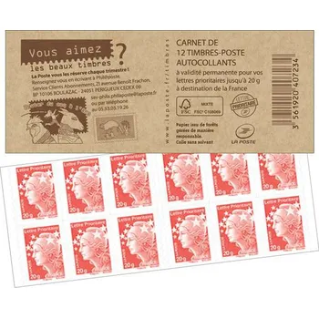 Poštovní známka Post France (2012) Nr. 013 ** - Francie - známkový sešitek