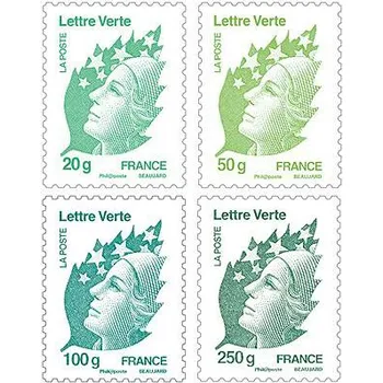 Poštovní známka Post France (2011) č. 5185 - 5188 ** - Francie - Marianne Lettre Verte