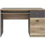 BRW Psací stůl Malcolm BIU1D1S Dub canyon monument/Šedý wolfram
