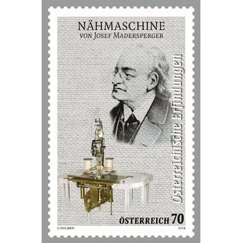 Poštovní známka (2014) MiNr. 3141 ** - Rakousko - Rakouské vynálezy - šicí stroj