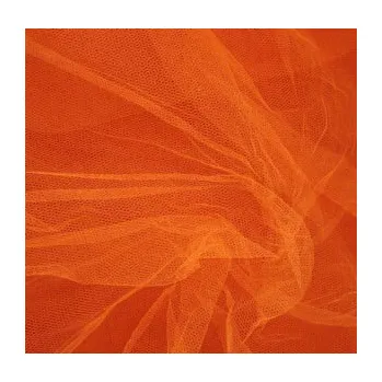 Tyl závojový oranžový š.180