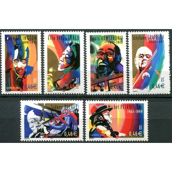 Poštovní známka Post France (2002) MiNr. 3637 - 3642 ** - Francie - poštovní známky