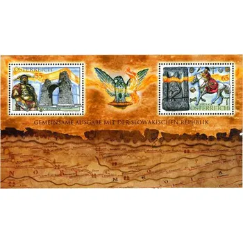 Poštovní známka Österreich post (2009) č. 2824-2825 ** - Rakousko - BLOCK 53 - Carnuntum - Gerulata - římské vykopávky