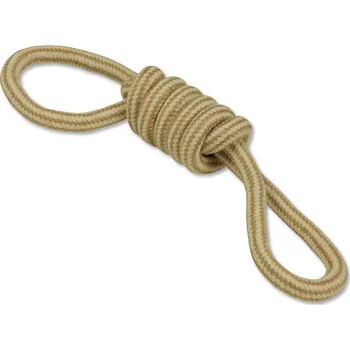 Hračka pro psa Přetahovadlo DOG FANTASY Juta 2 oka 34 cm