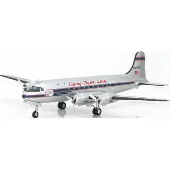 Plastikový model Hobbymaster - Douglas DC-4 / C-54E Skymaster, Flying Tiger Line, 1955, 1/200