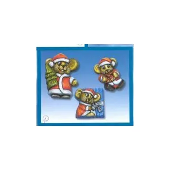 Forma na odlitky, vánoce, myši, 3 ks